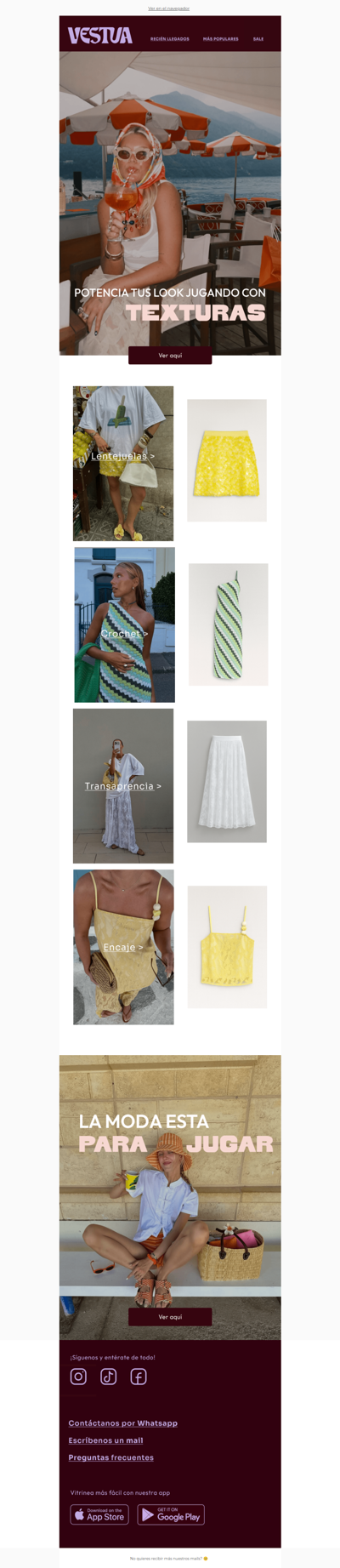 Si tu look está fome… agrégale textura 😉