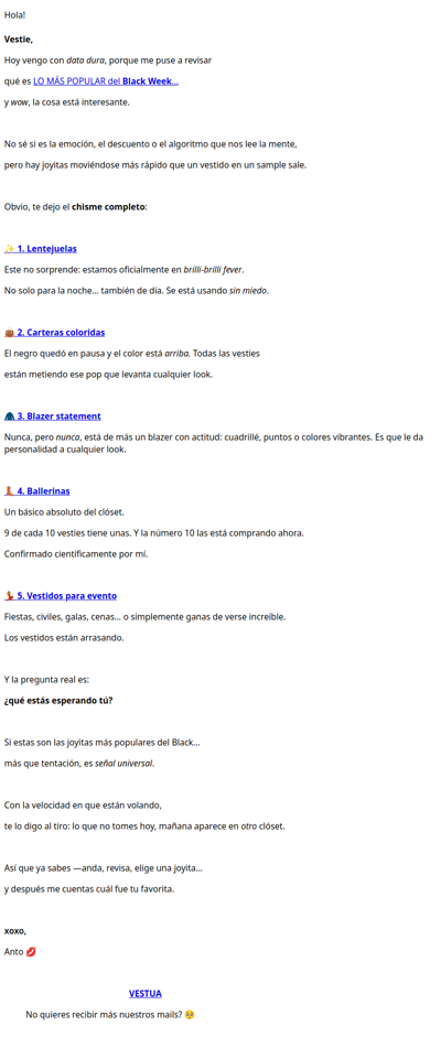 Lo más popular del Black… y sí, querías saberlo 👀