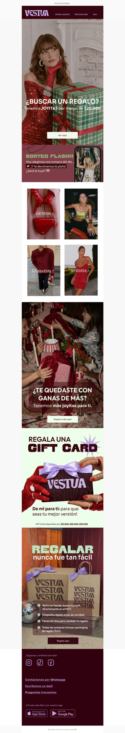 Adviento Día 23: hoy tu compra puede volver en créditos 🎁