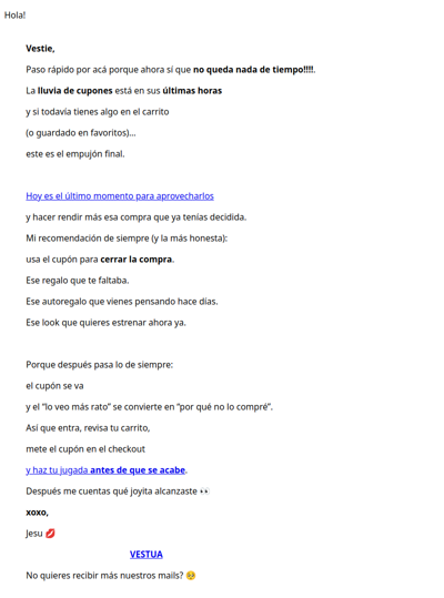 ÚLTIMAS HORAS: la lluvia de cupones se acaba ☔⏰
