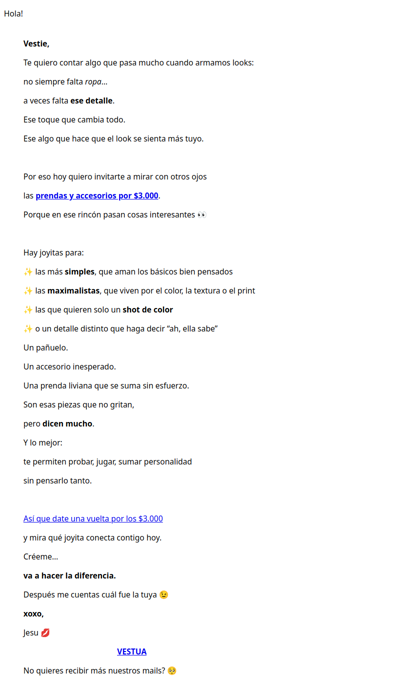 A veces una joyita lo cambia todo (y cuesta $3.000)