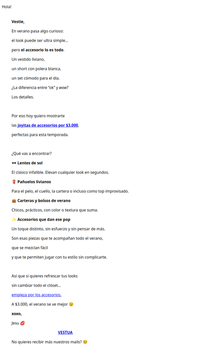 El detalle veraniego que cambia todo (y cuesta $3.000) ☀️