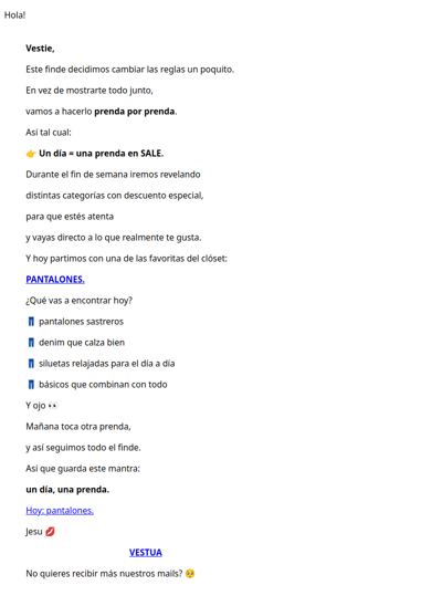 Un día, una prenda en SALE 👀