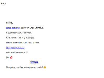 Bottoms en LAST CHANCE