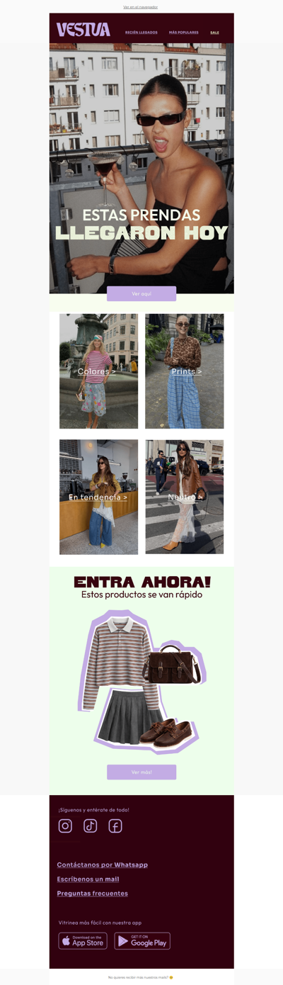 Estas prendas llegaron hoy!