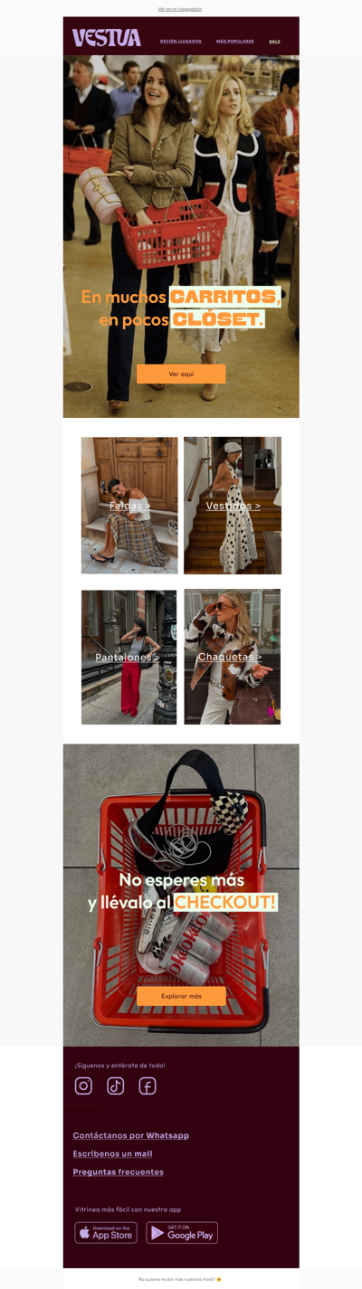 Estas prendas están en muchos carritos pero en pocos clóset