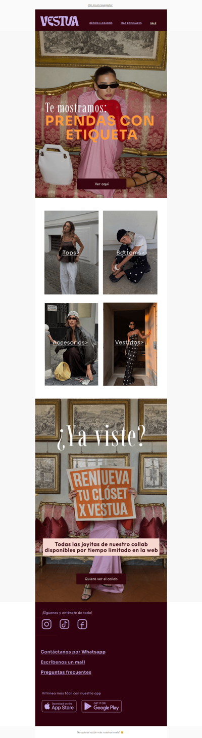 Prendas con etiqueta!