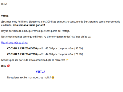 Esta semana todas ganan 🏆