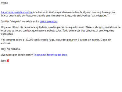 ÚLTIMAS HORAS CUPONES