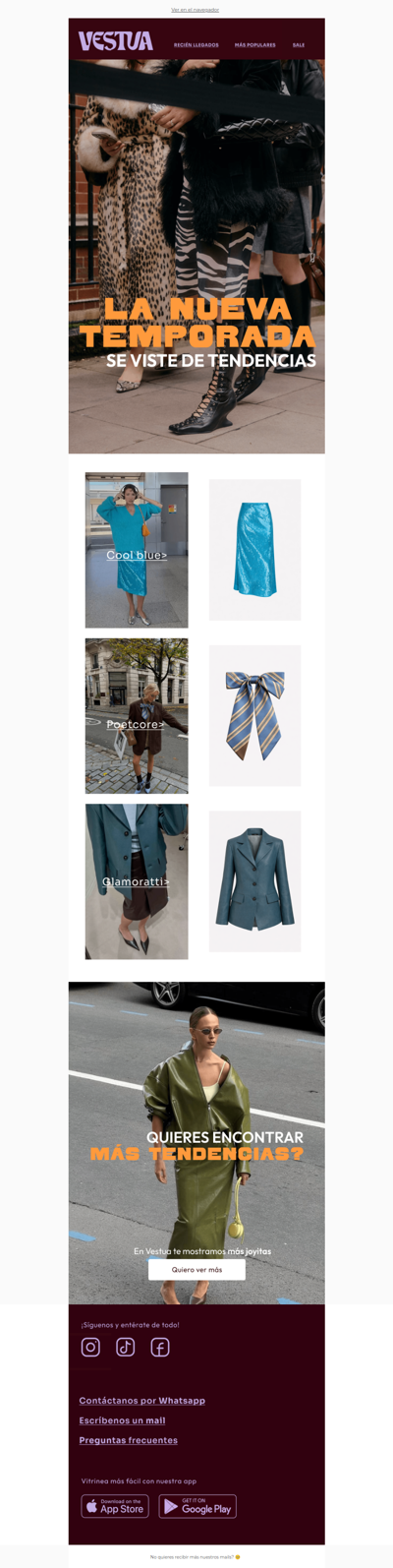 Hoy es otoño. Las prendas nuevas ya están acá.