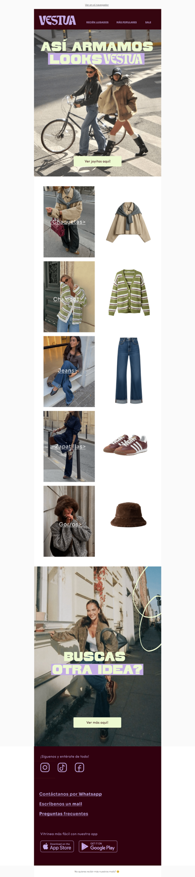 Así armamos looks en Vestua