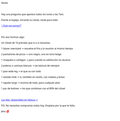 10 prendas que lo resuelven todo