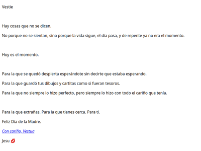 Esto es para ti (o para ella)