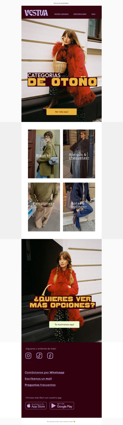 4 categorías de otoño