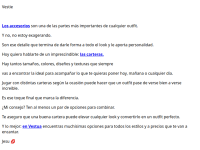 A  tu look le falta lo más importante…