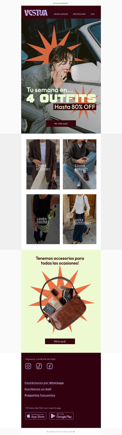 Hasta 80% OFF en los looks de toda tu semana
