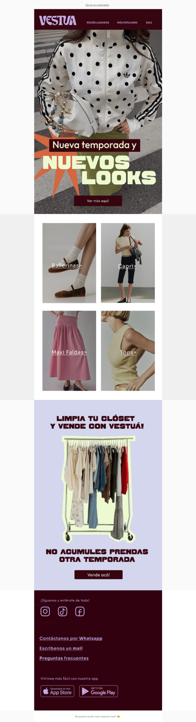 Las Categorias HOT de la temporada