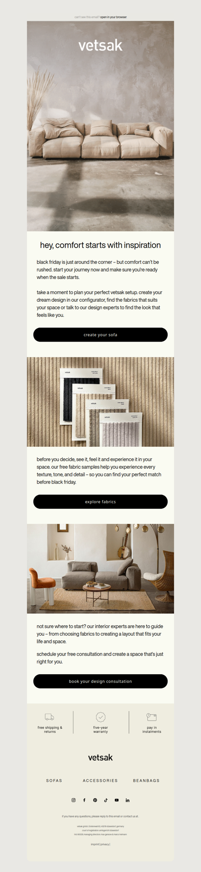 your black friday starts with inspiration