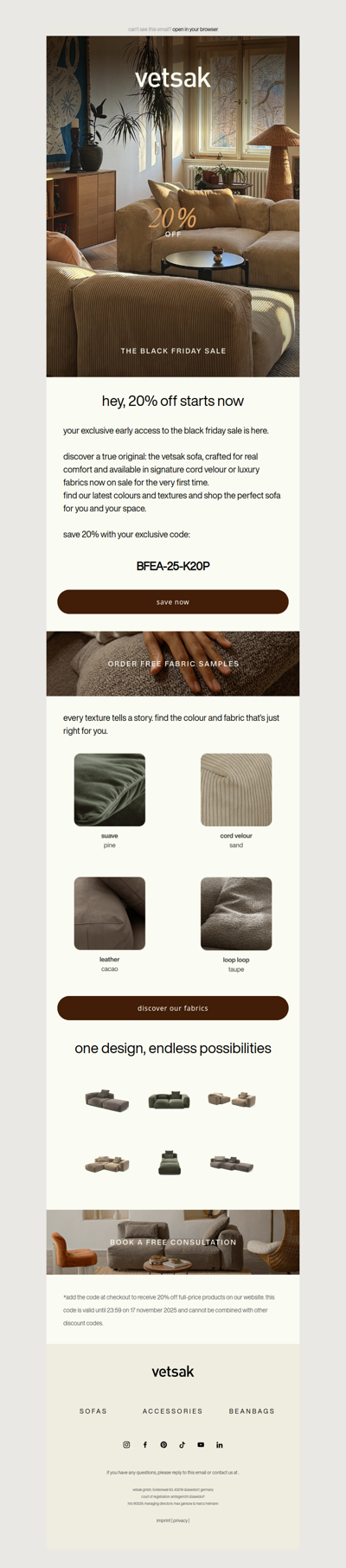 20% off: your black friday early access ✨