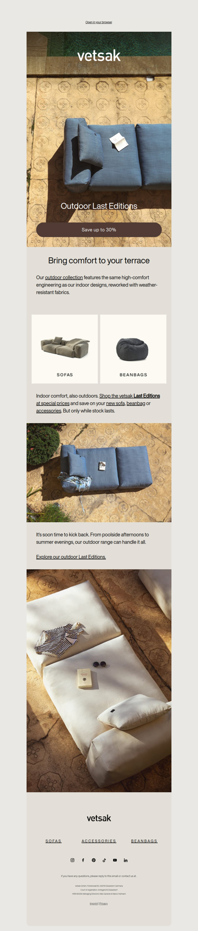 Bring comfort to your terrace