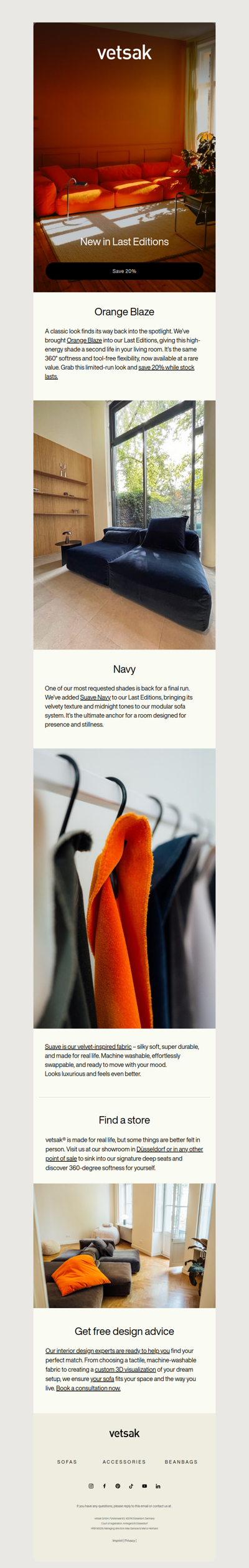 New in Last Editions: Suave Navy & Orange Blaze.