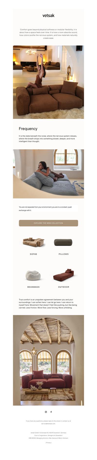 The evolution of comfort