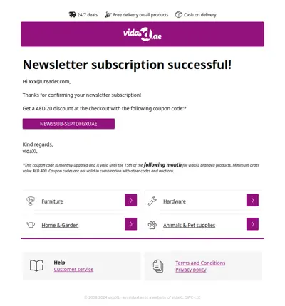 You have been successfully subscribed to our newsletter!