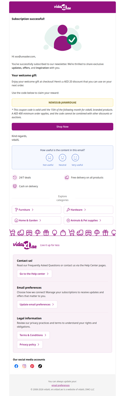 You’re subscribed! 🎉 Here’s your 20 AED discount