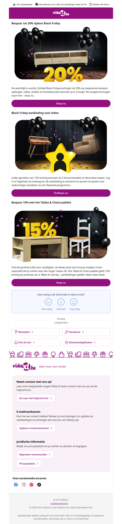 Black Friday is er! Bespaar tot 20% vandaag!