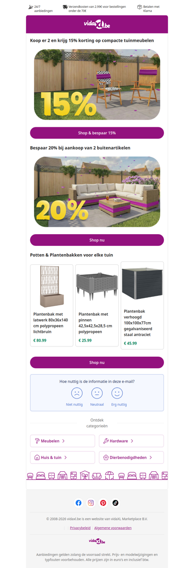 Bespaar nu met onze lentespecials