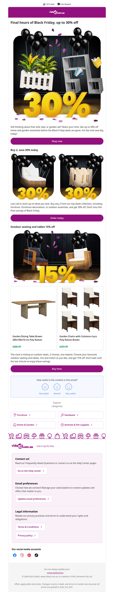 Black Friday deals up to 30% off end soon. Shop now!