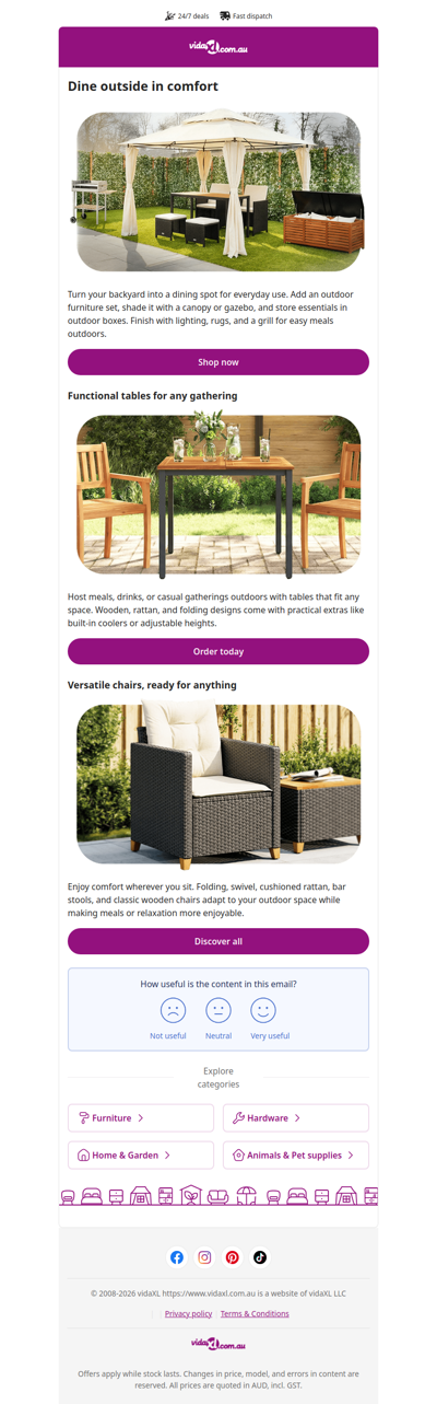 New Year, new dining setup