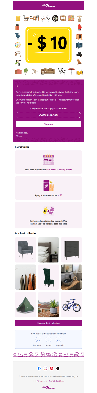 You’re subscribed! 🎉 Here’s your $10 discount
