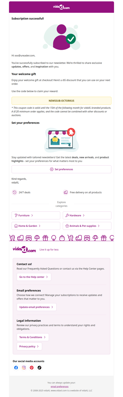You have been successfully subscribed to our newsletter!