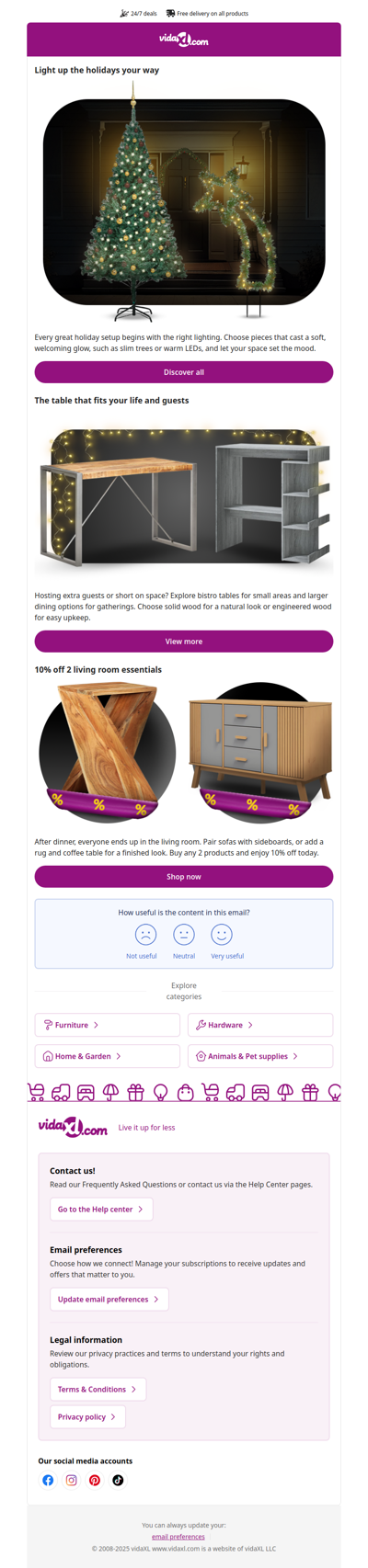 Set up your space for holiday gatherings