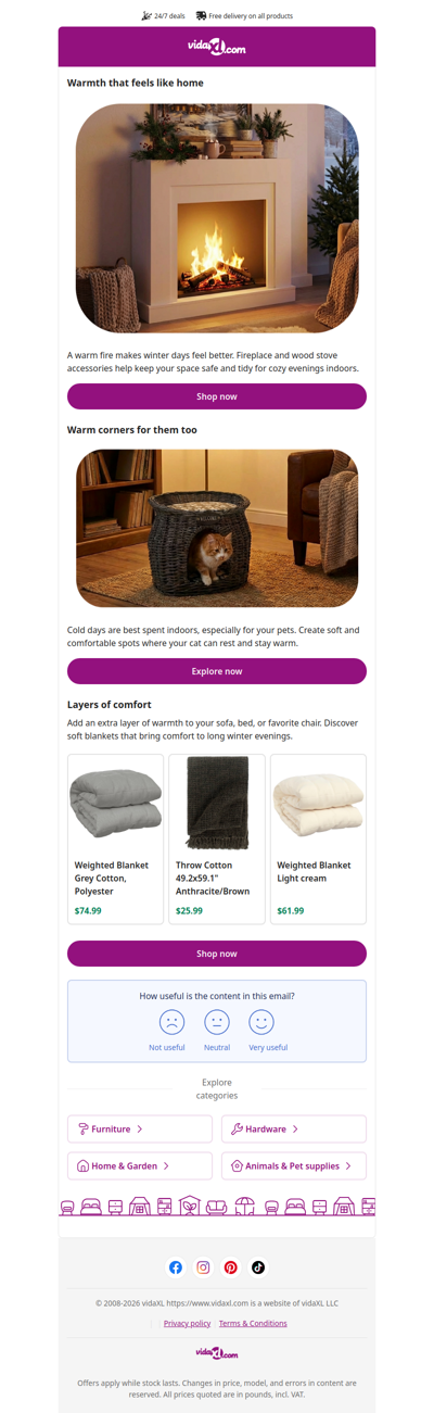 Home essentials that bring extra warmth