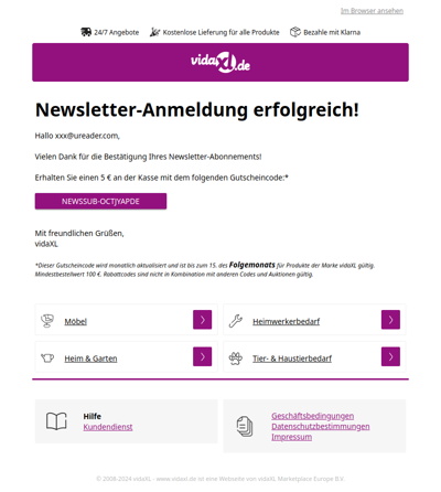 Sie haben unseren Newsletter erfolgreich abonniert!