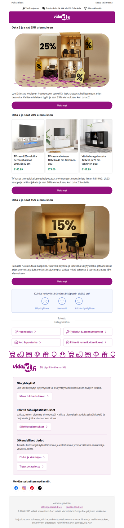 Hyödyllisiä tarjouksia jopa 25% alennuksella uudenvuoden tavoitteisiisi
