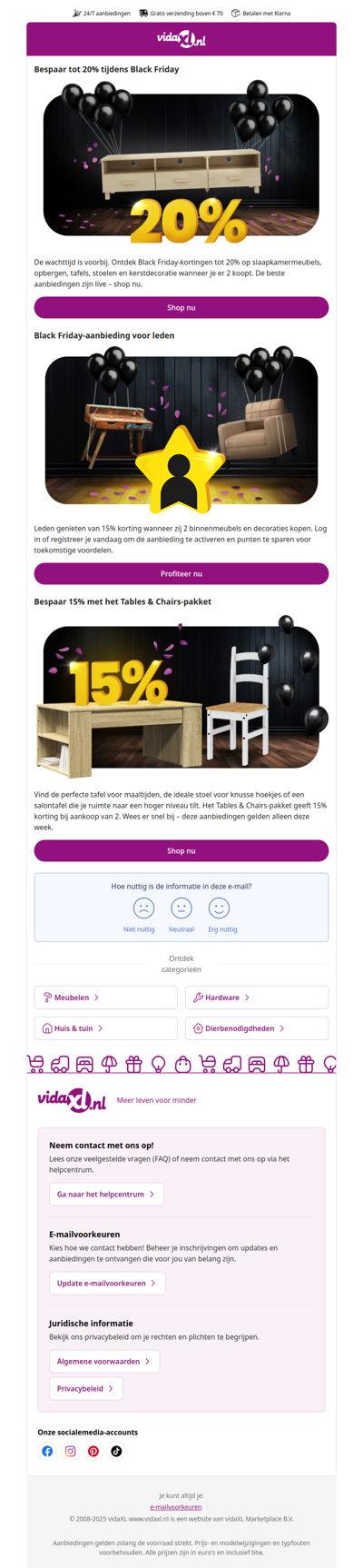 Black Friday is er! Bespaar tot 20% vandaag!