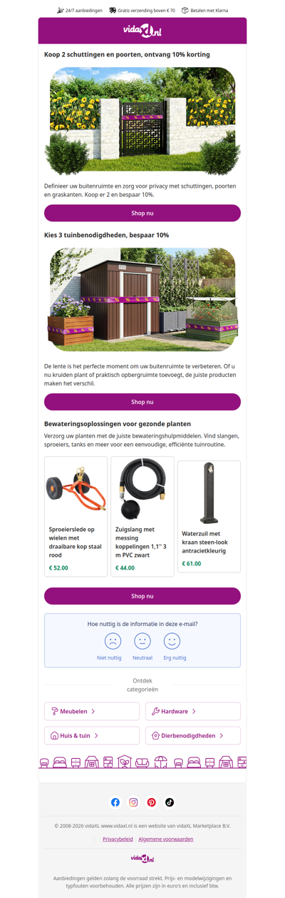 Geniet dit seizoen tot 10% korting