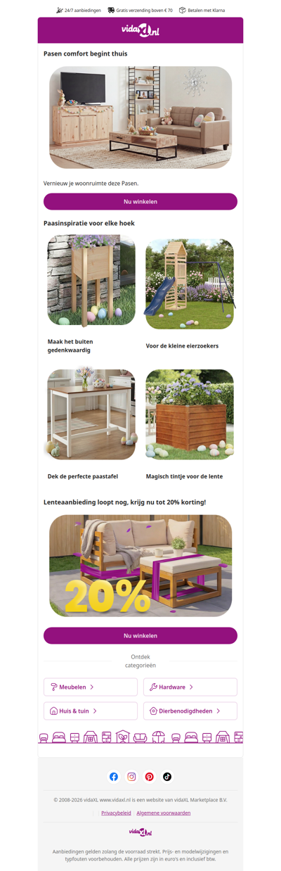 🐣 Maak je huis klaar voor Pasen: Lenteaanbiedingen binnenin