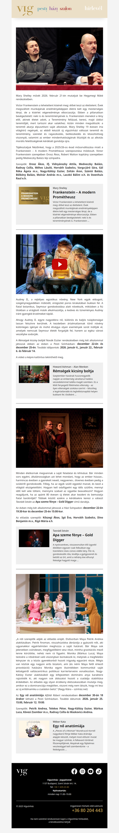 Elkezdődtek a Frankenstein – A modern Prométheusz próbái a Vígszínházban