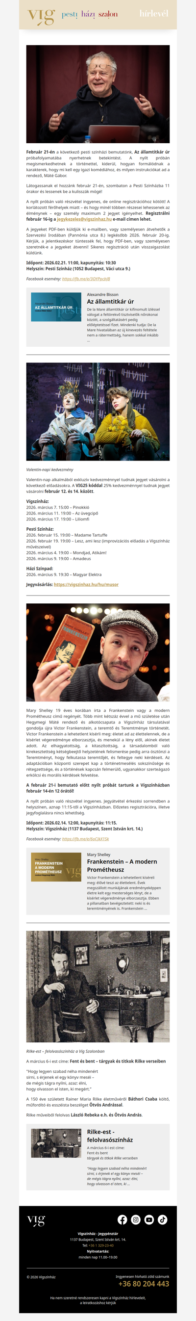 Az államtitkár úr nyílt próba a Pesti Színházban