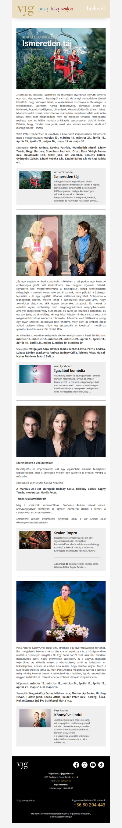 Márciusi programajánló