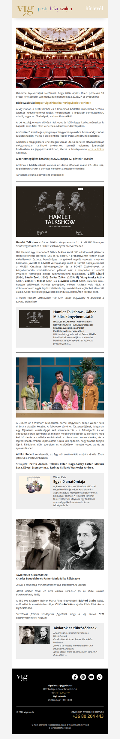 Indul a bérletárusítás a következő évadra!