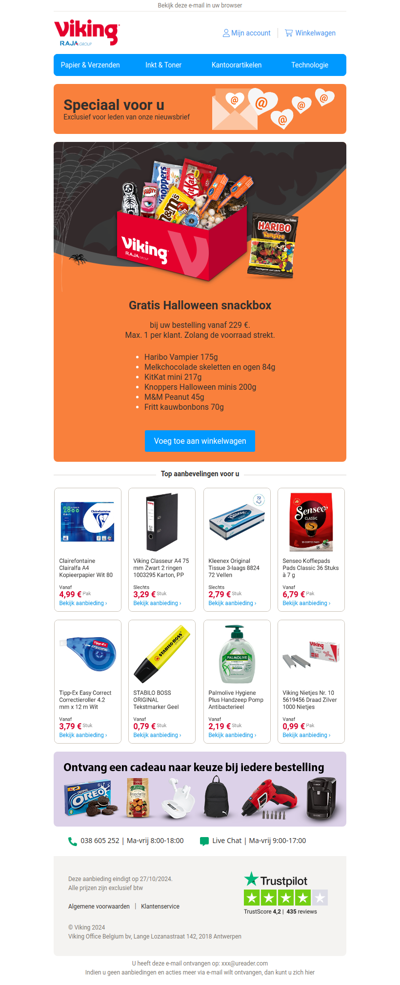 💌 Gratis Halloween snackbox