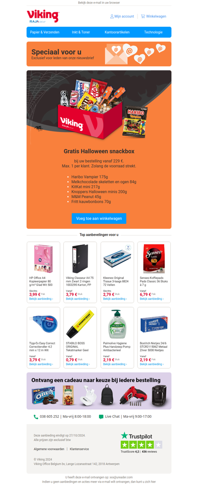 💌 Laatste kans: gratis Halloween snackbox