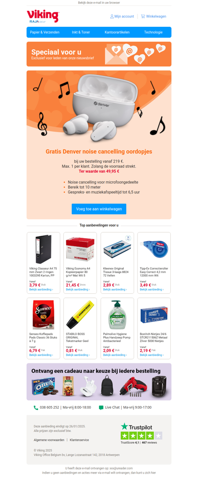 💌 Gratis Denver noise cancelling oordopjes