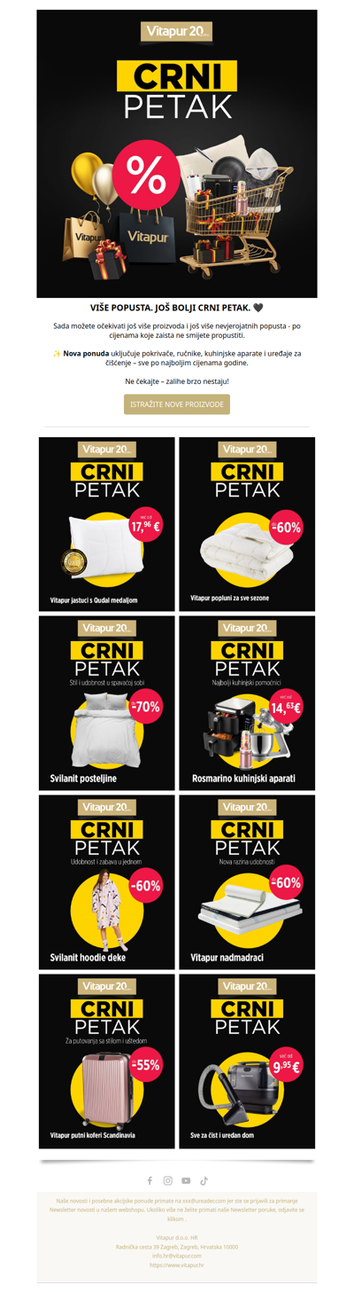 🔥Najpopularniji proizvodi za Crni petak su ovdje! 🖤