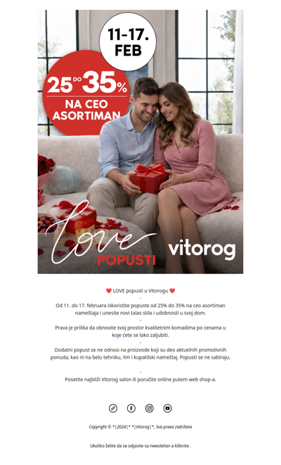 LOVE popusti u Vitorogu! ❤️